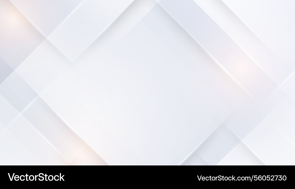 Clean white background with overlapping shapes Vector Image