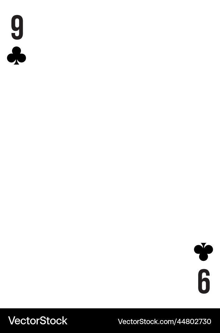 Custom of playing card template for any design Vector Image