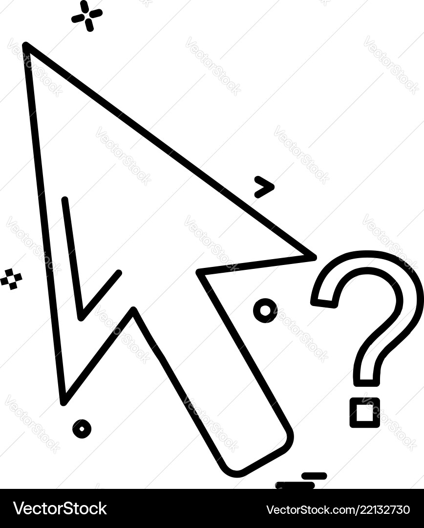 Mouse pointer icon design Mouse pointer icon design vector image