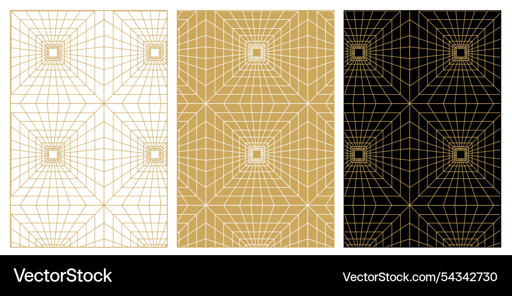 Set of patterns with crosses stripes lines Vector Image
