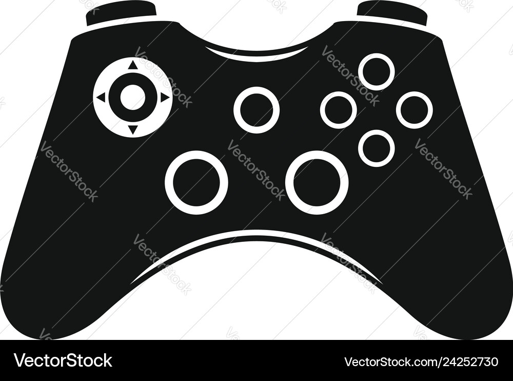 Video game controller icon simple style Video game controller icon simple style Vector Image