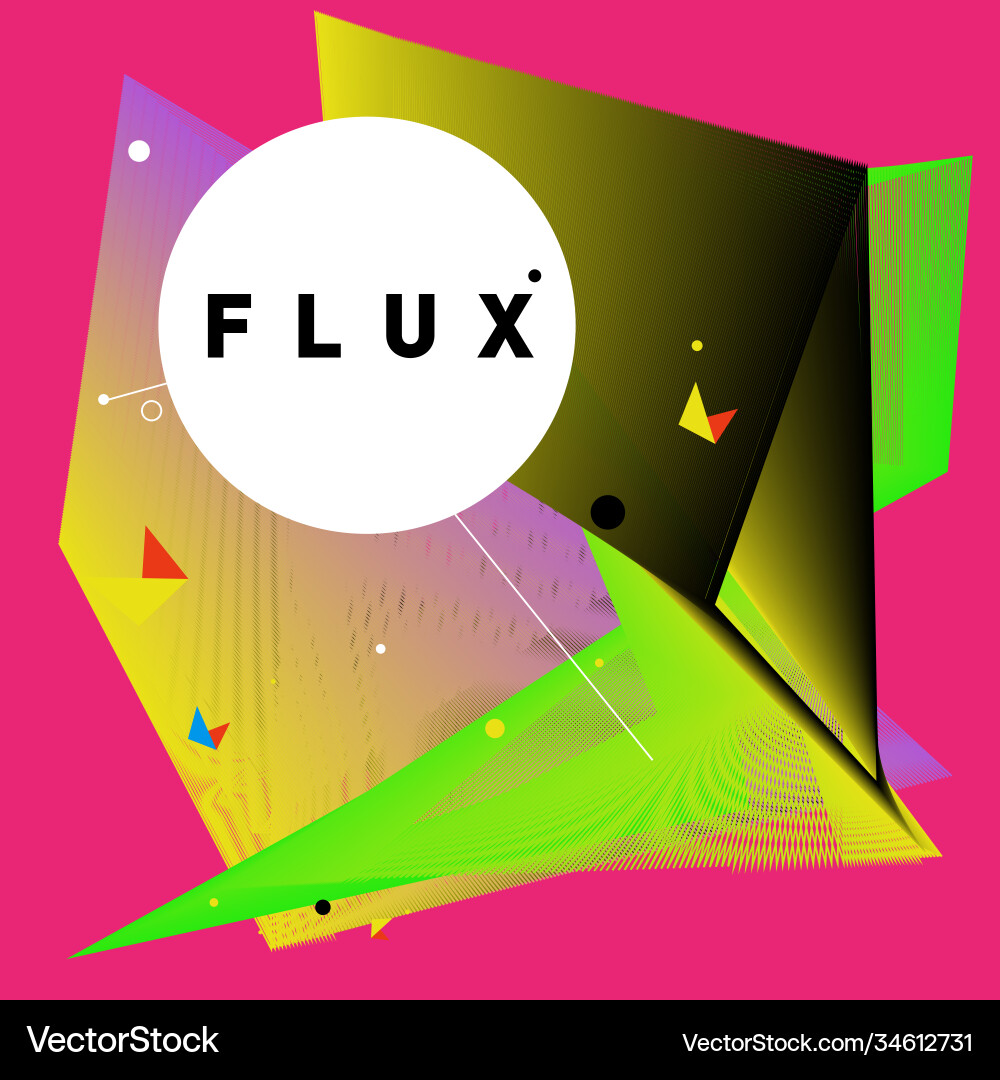 3d colorful wave background dynamic flux effect 3d colorful wave background dynamic flux effect Vector Image