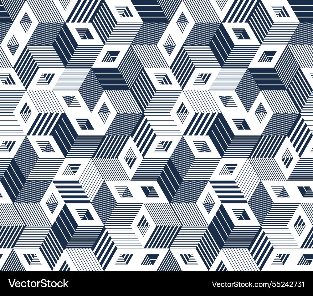 3d cubes seamless background abstract tiling 3d cubes seamless background abstract tiling Vector Image