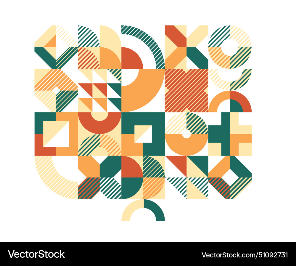 Abstract geometric background modular tiling Abstract geometric background modular tiling vector image