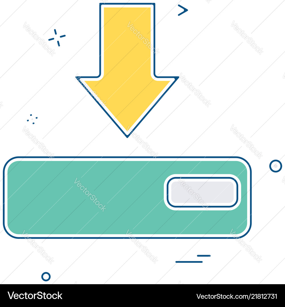 Arrow down device icon Vector Image
