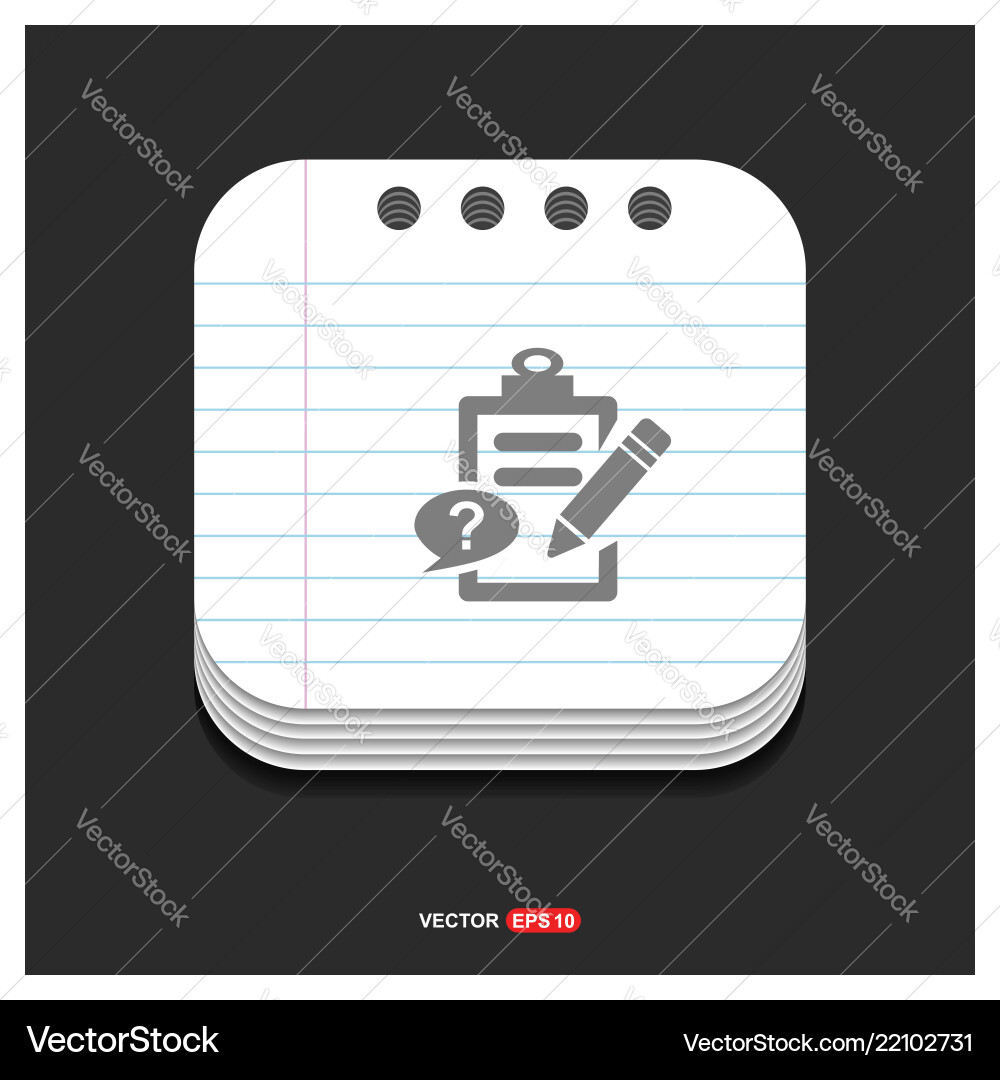 Check list ok icon gray on notepad style Check list ok icon gray on notepad style vector image