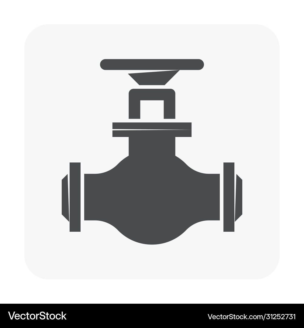 Control Valve Icon - Flow Meter Royalty Free Vector Image