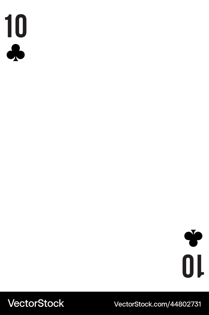 Custom of playing card template for any design Vector Image