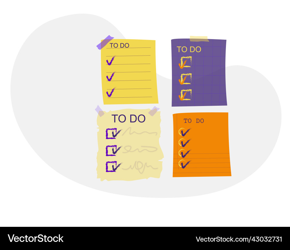 Flat check list design Flat check list design vector image