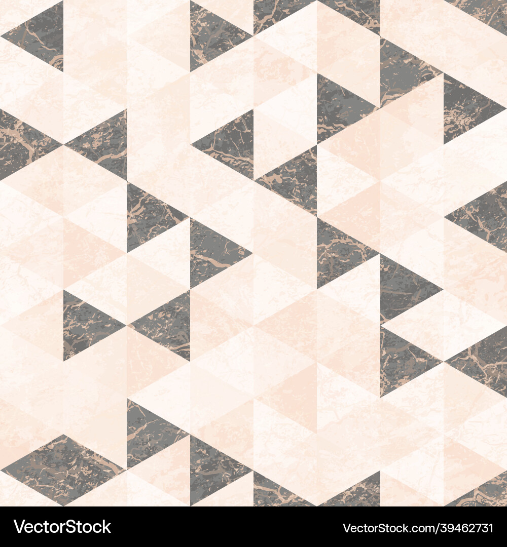 Grunge triangle seamless pattern Grunge triangle seamless pattern vector image
