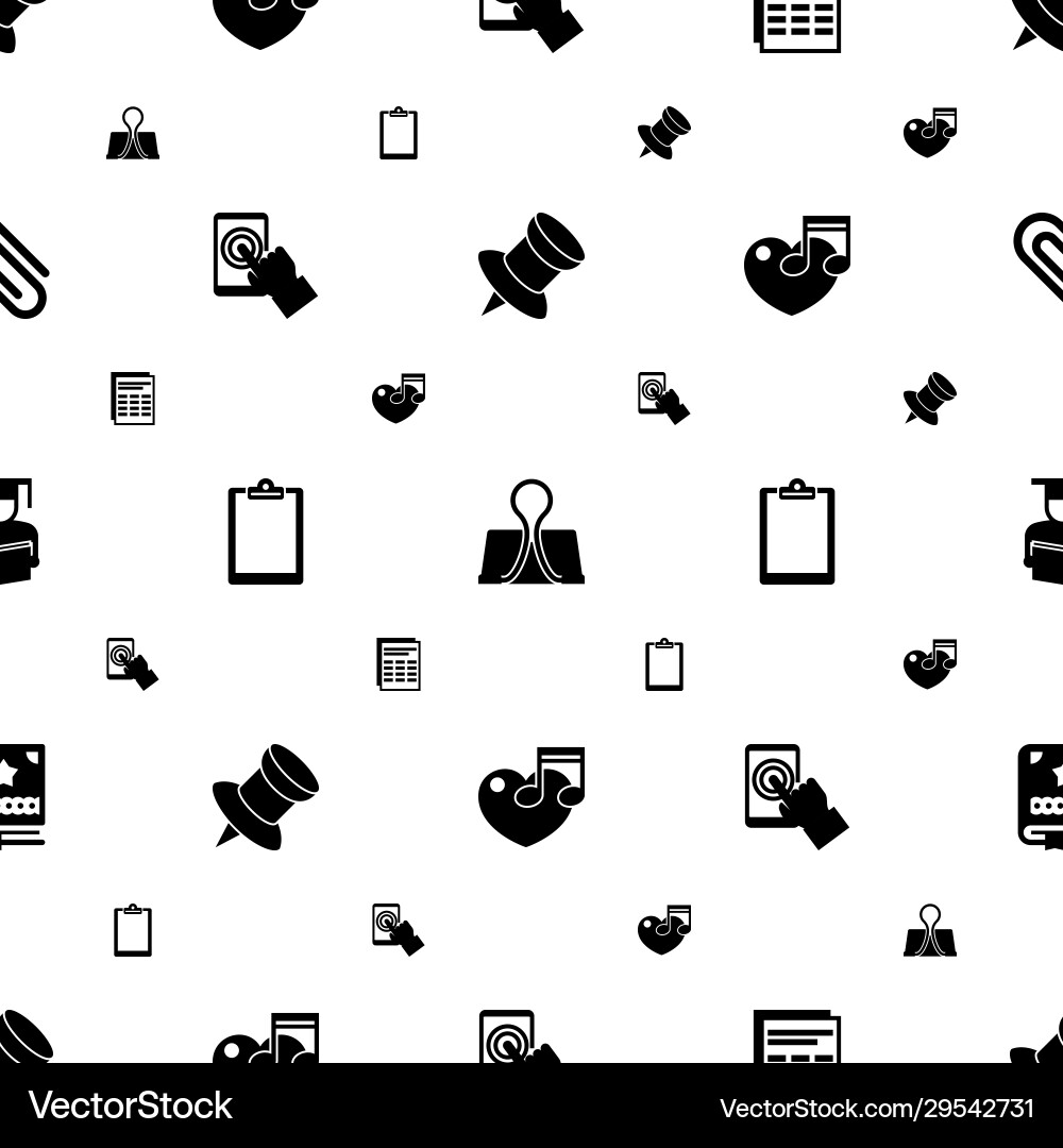 Note icons pattern seamless included editable Note icons pattern seamless included editable vector image