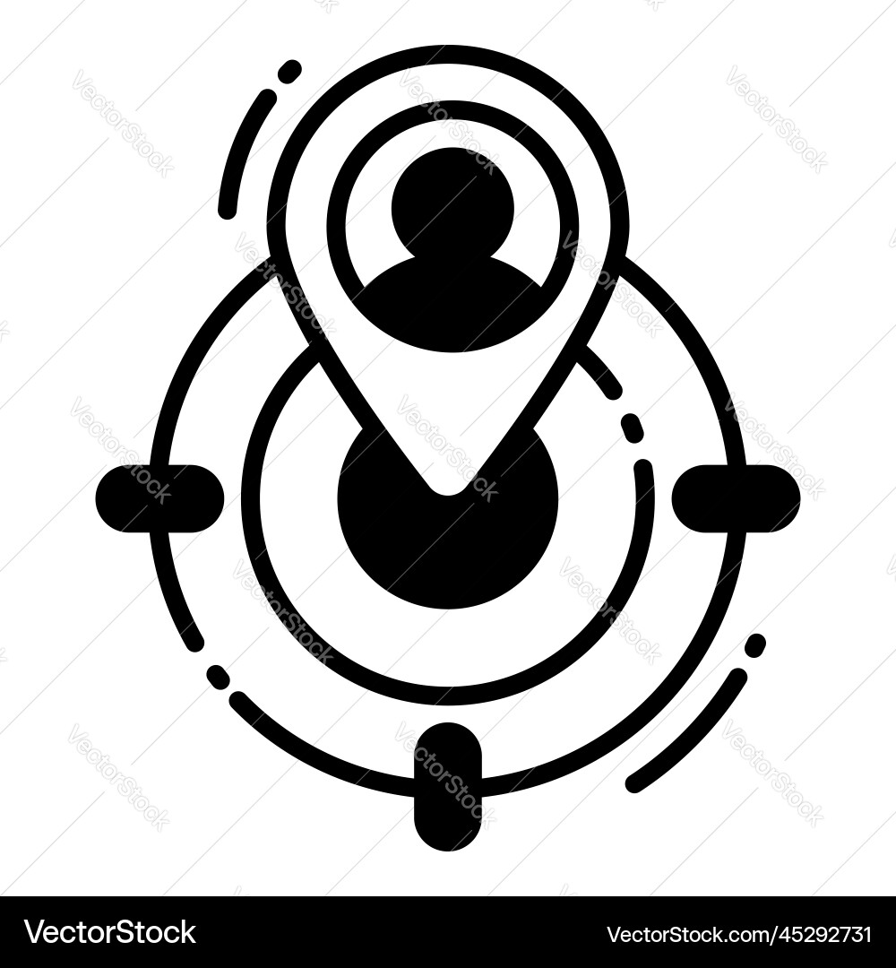 Position targeting icon related map location Vector Image