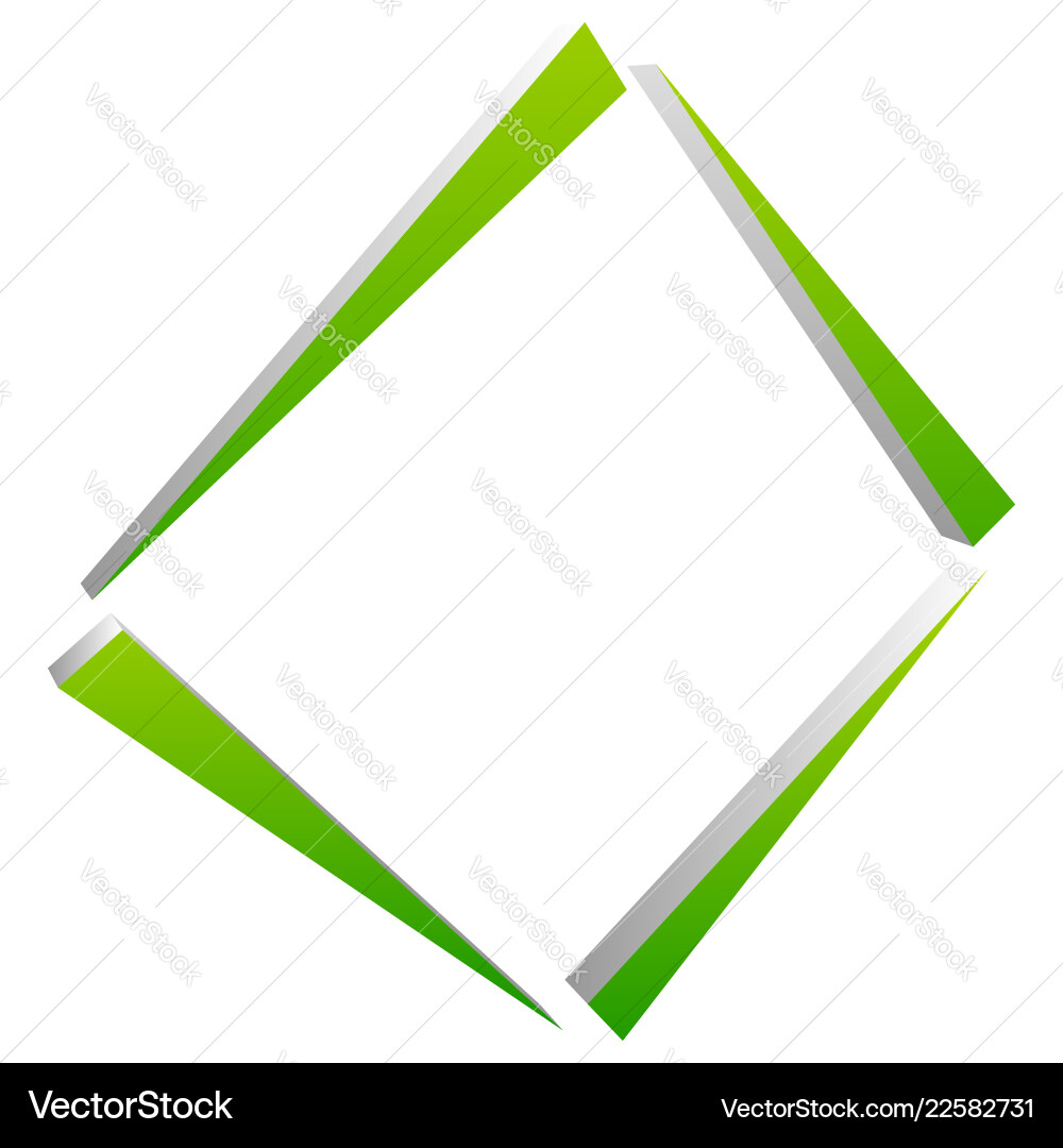 Square geometric element abstract symbol Square geometric element abstract symbol vector image