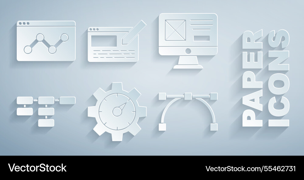 Website statistic ui oder ux design site map Website statistic ui oder ux design site map vektorbild