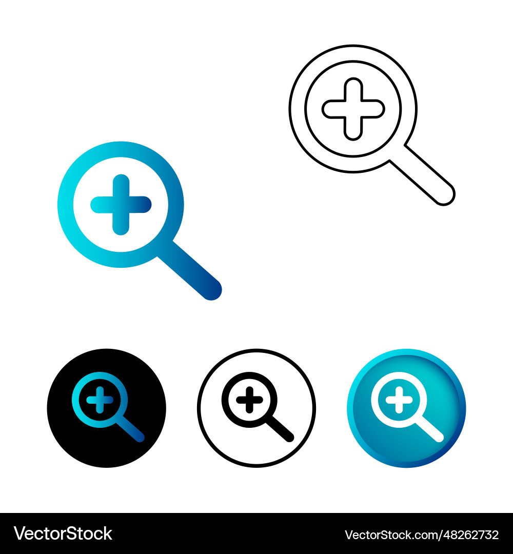 Abstract add icon vector image