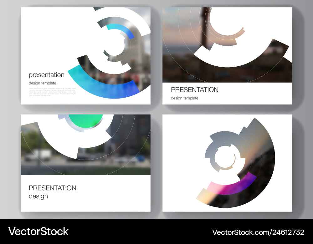 Abstract Presentation Slides vector image