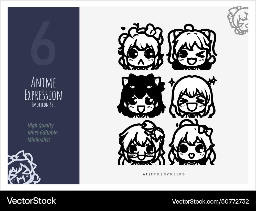 Animation character model sheet for your design Animation character model sheet for your design vector image