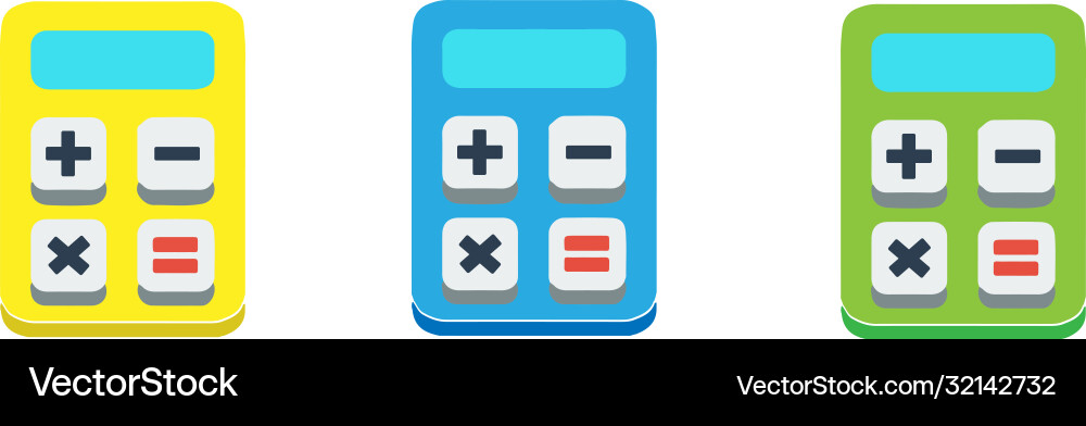 Calculator icon isolated on background Calculator icon isolated on background Vector Image
