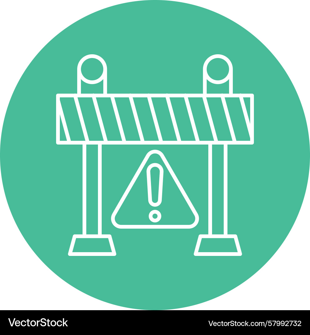 Controlled Access Line Vector Image