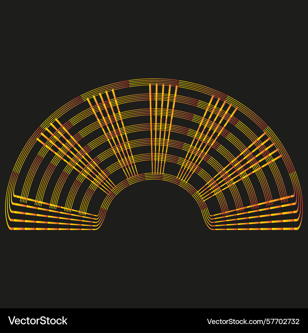 Curved line abstract radial arc pattern gradient Curved line abstract radial arc pattern gradient vector image