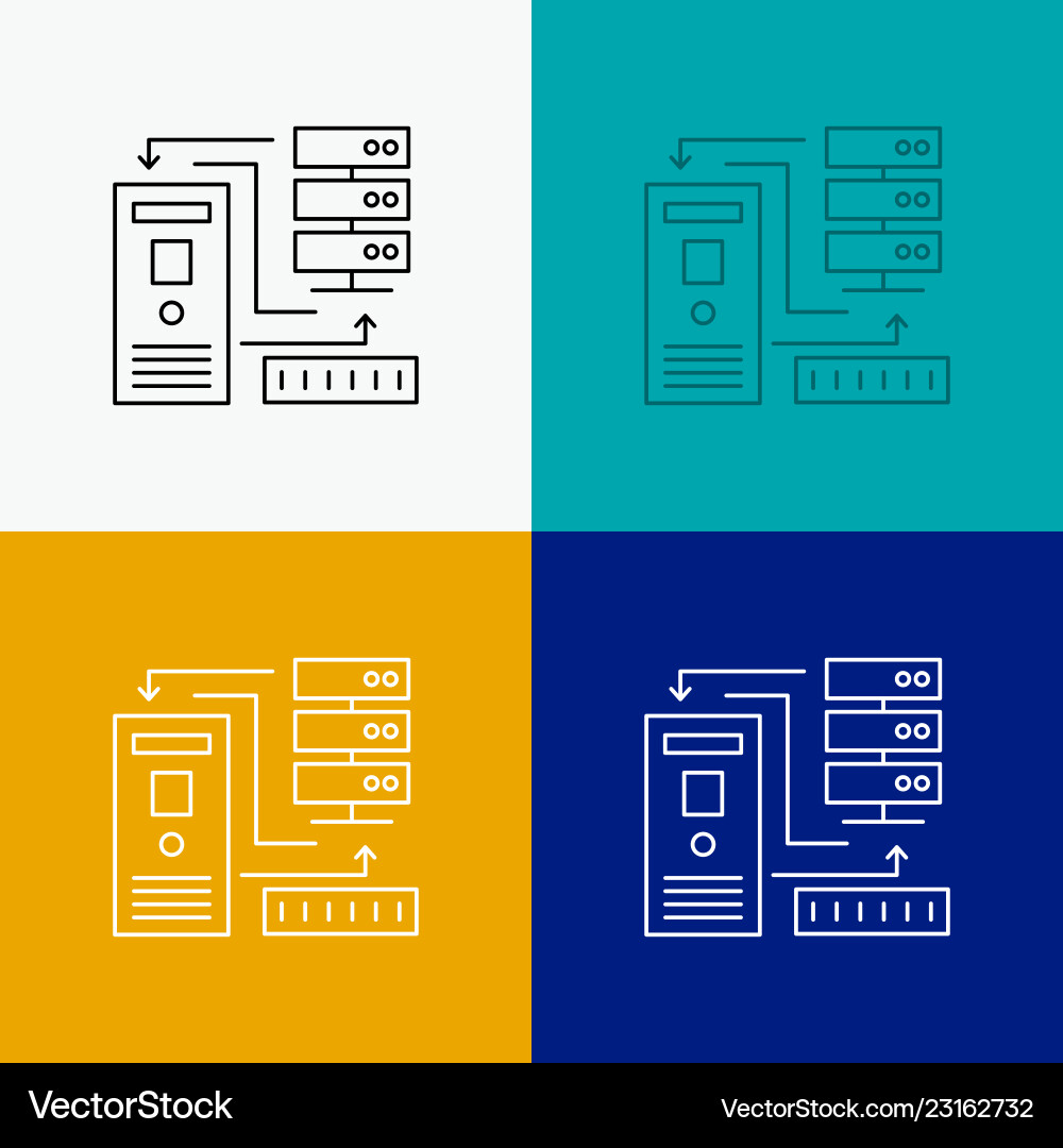Data & Database Icons - Collection vector image