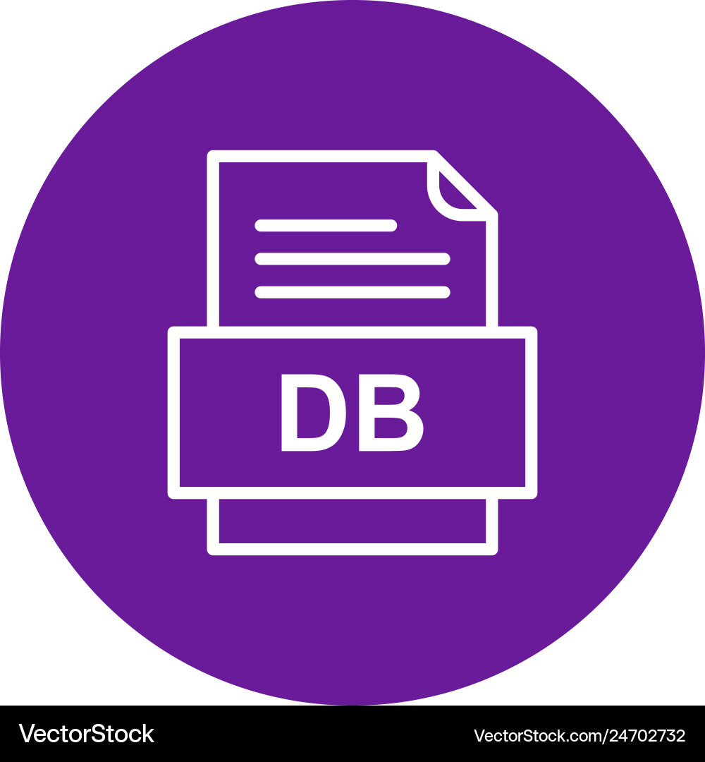 Db file document icon Vector Image