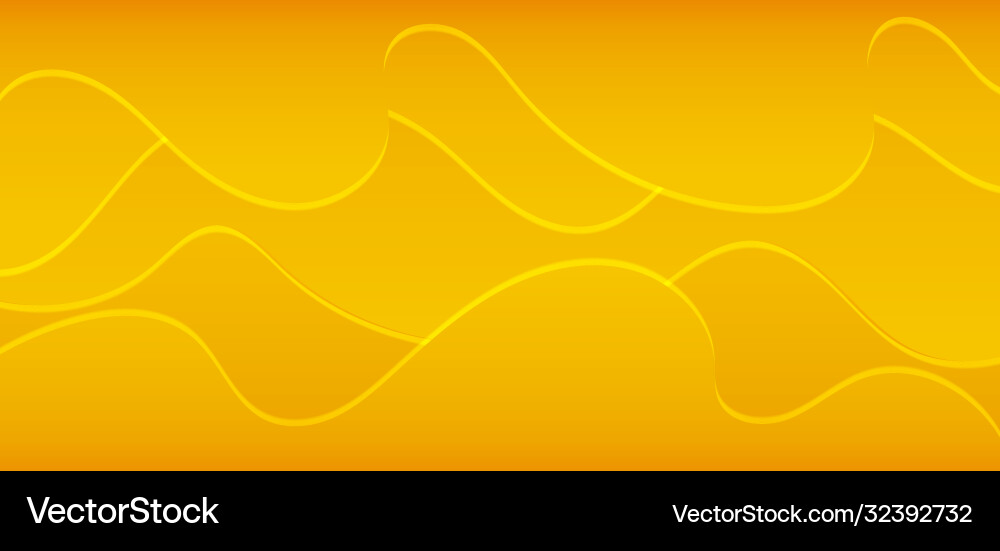 Fluid shape flow wave abstract background yellow Fluid shape flow wave abstract background yellow vector image