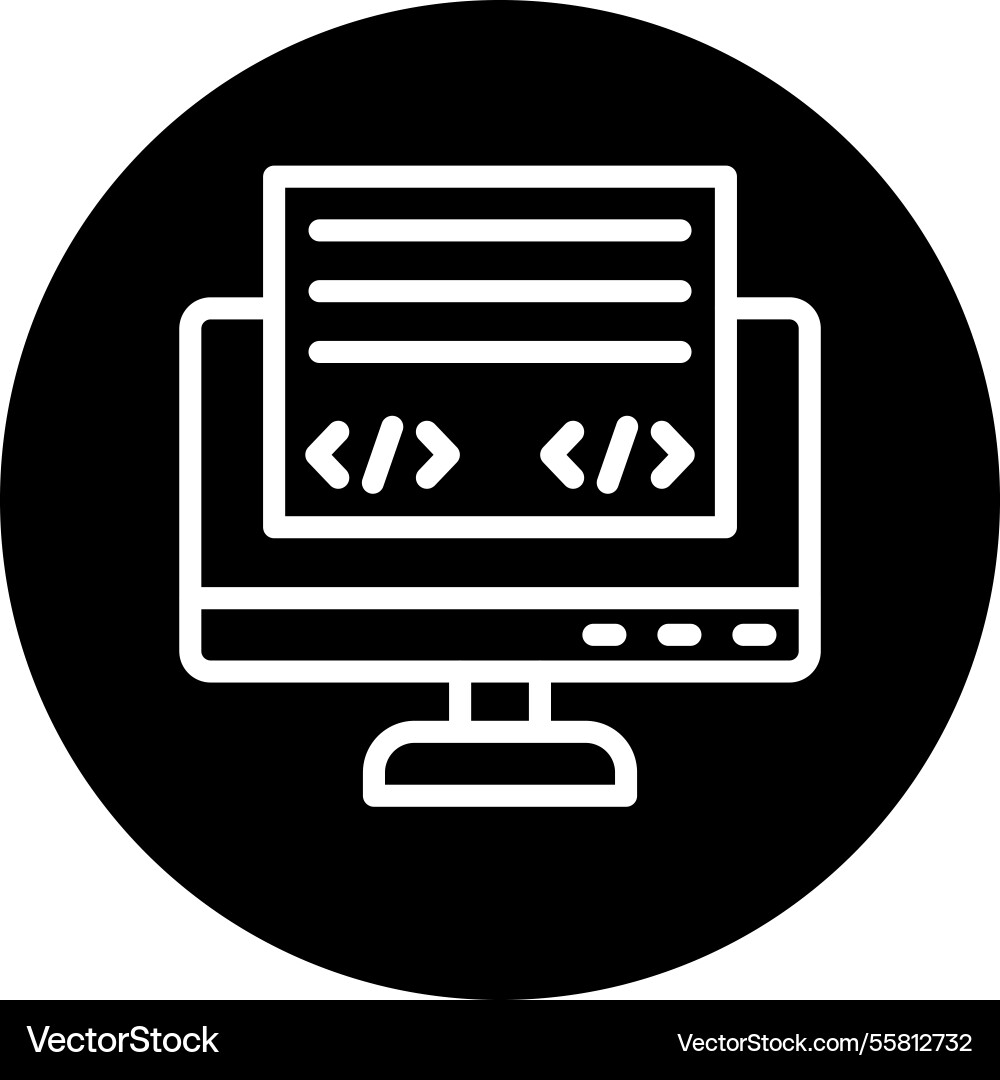 Front end icon design Vector Image