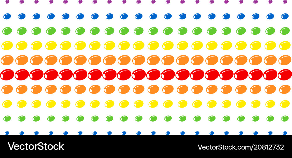 Olive shape halftone spectrum pattern Olive shape halftone spectrum pattern vector image