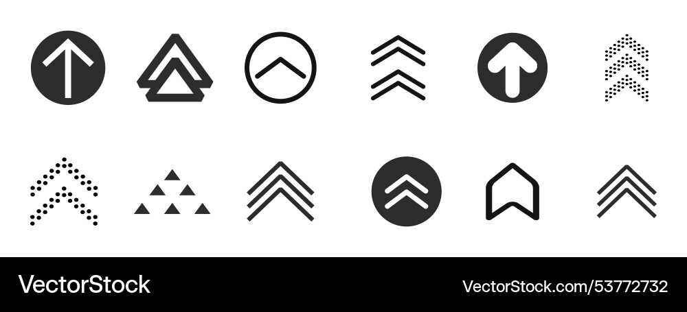 Schieben Sie Pfeil Taste Scroll-ui-Symbol vektorbild