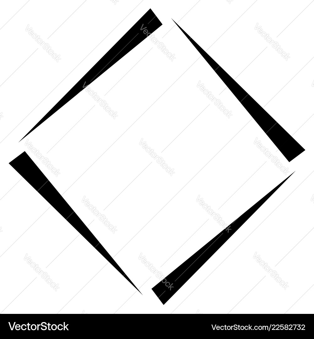 Square geometric element abstract symbol Square geometric element abstract symbol vector image