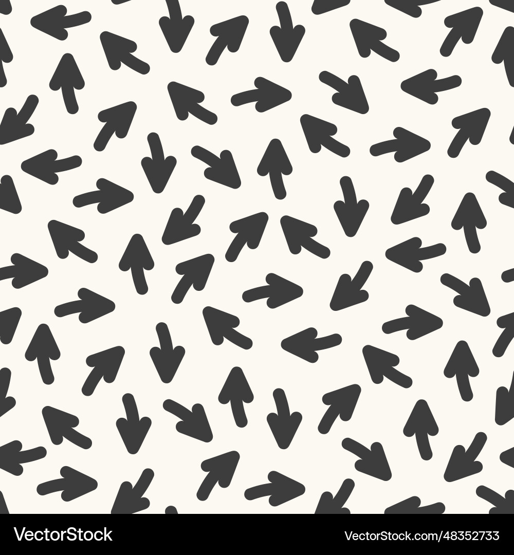 Abstract arrow shapes modern seamless pattern Vector Image