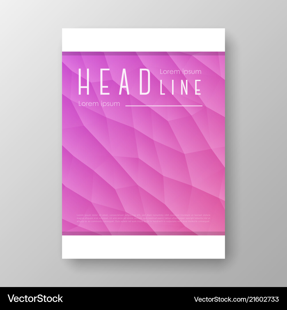 Broschürendesign mit geometrischem Hintergrund Broschürendesign mit geometrischem Hintergrund vektorbild