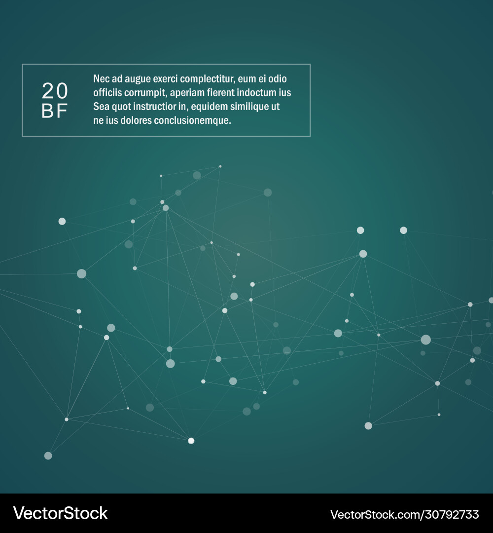 Dark green template with connection points Dark green template with connection points Vector Image