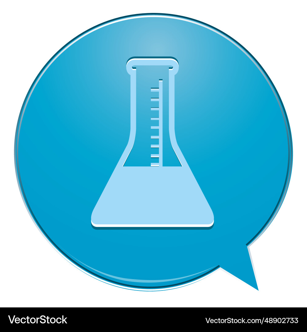 Laboratory flask bubble icon Laboratory flask bubble icon Vector Image