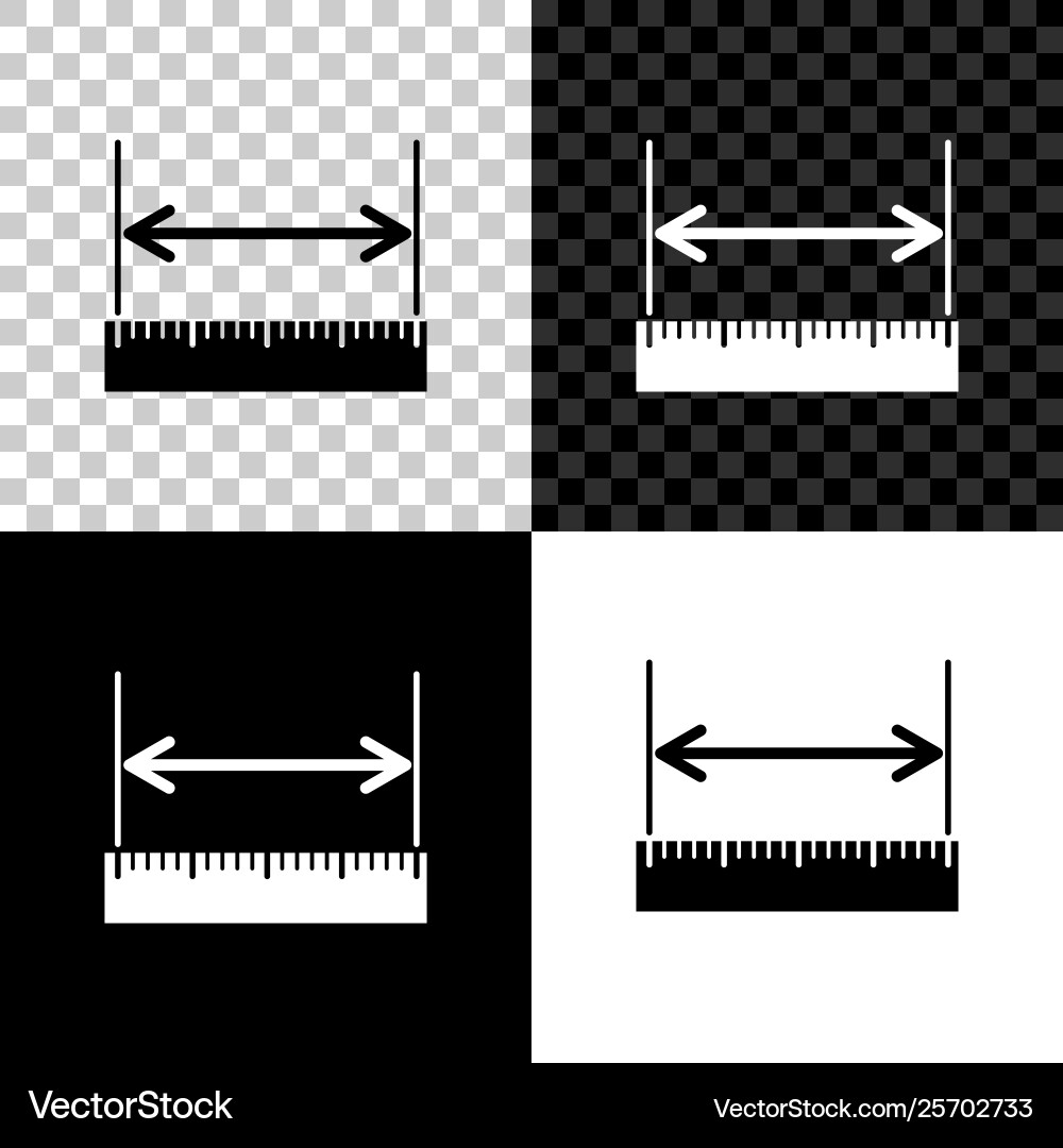 Measuring height and length icon isolated Measuring height and length icon isolated vector image