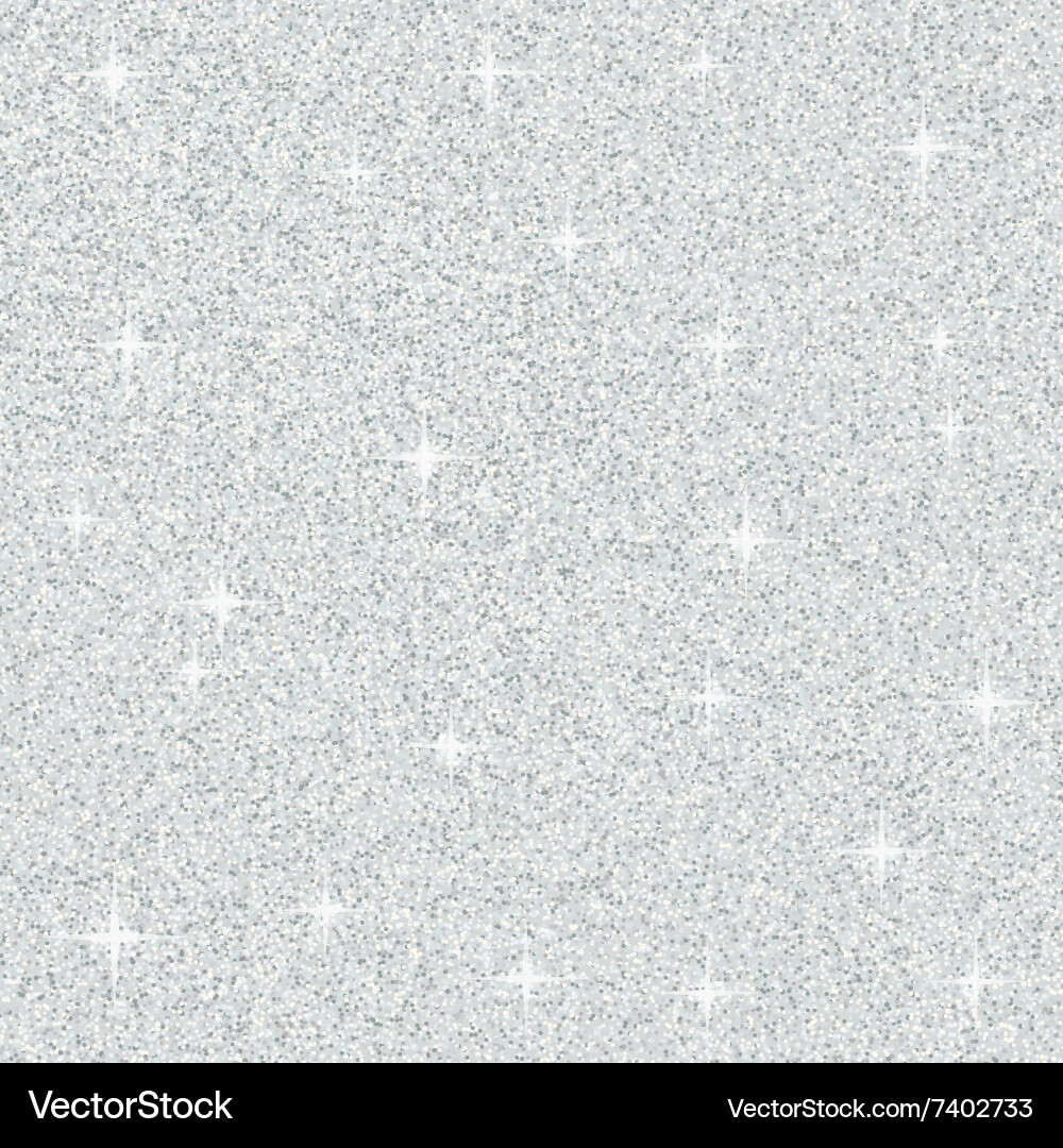 Silver Glitter Texture Background Royalty Free Vector Image