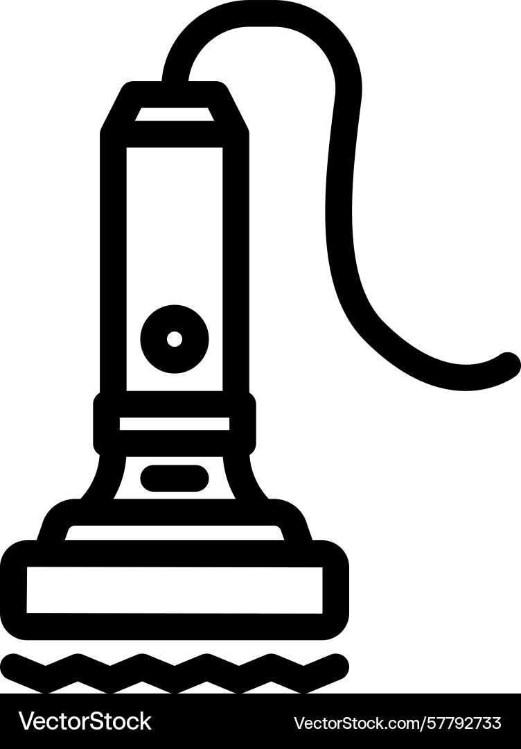 Vibration sensor module line icon vector image