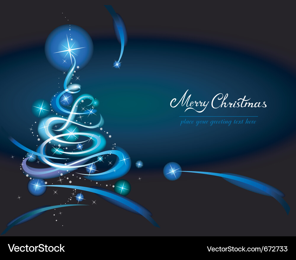 Winter Christmas Card Vector Image
