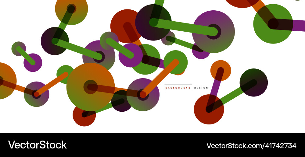 Abstract background round dots connected by lines Abstract background round dots connected by lines Vector Image