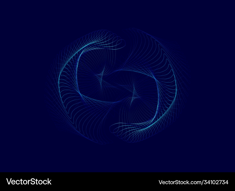 Abstract background with dynamic waves vector image