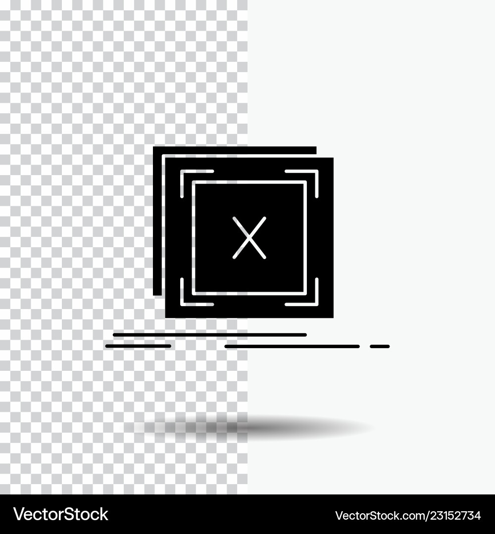 Error application message problem server glyph Error application message problem server glyph vector image