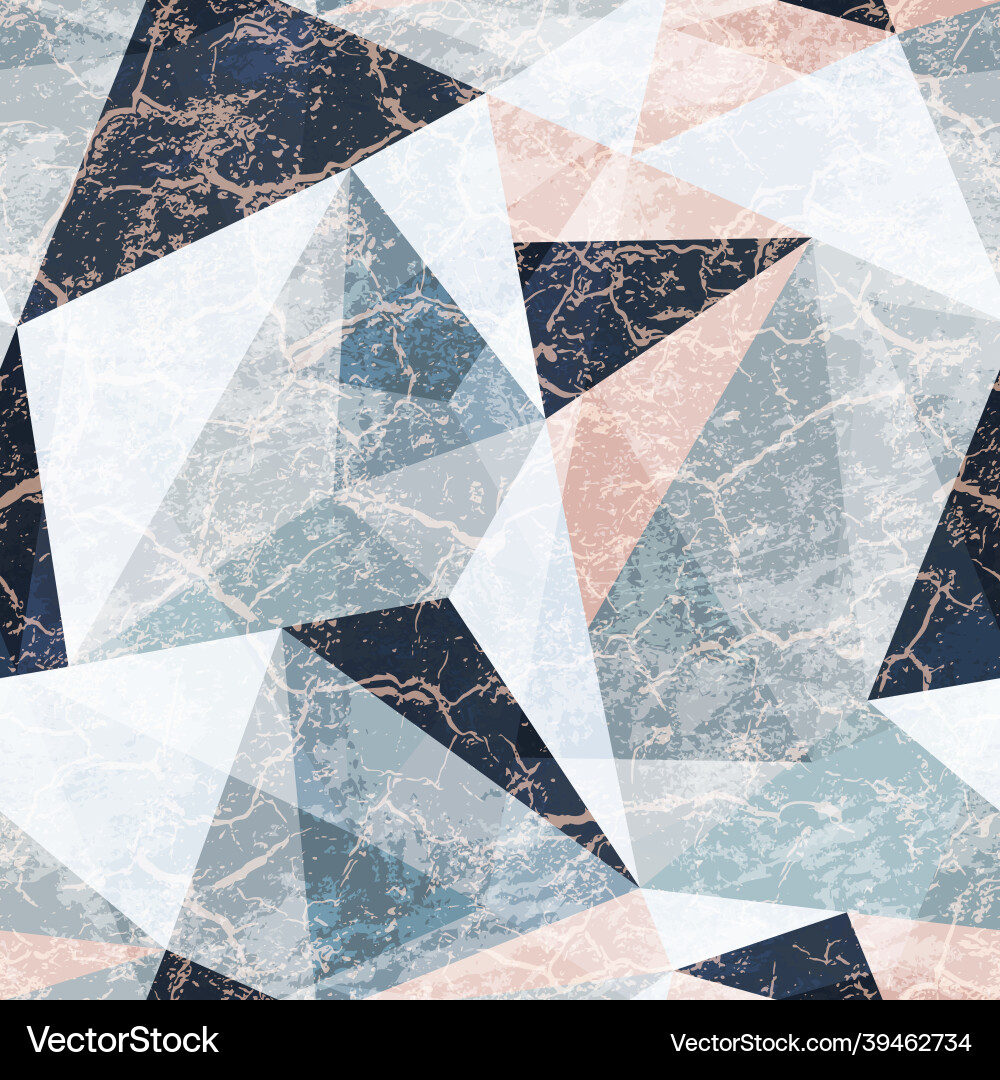 Marble triangle seamless pattern Royalty Free Vector Image