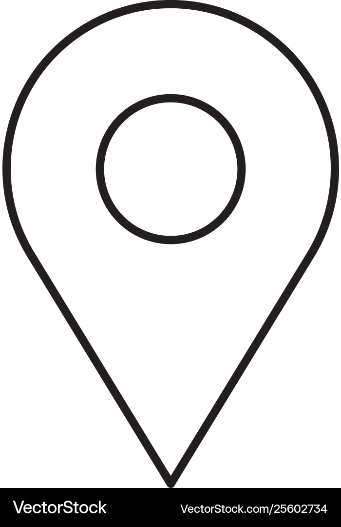 Pin pointer location icon vector image