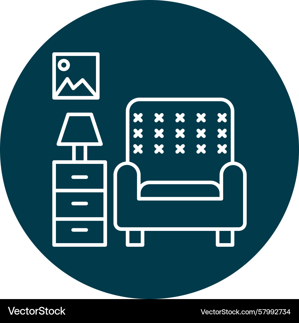 Room Line - Circular Spaces Vector Image