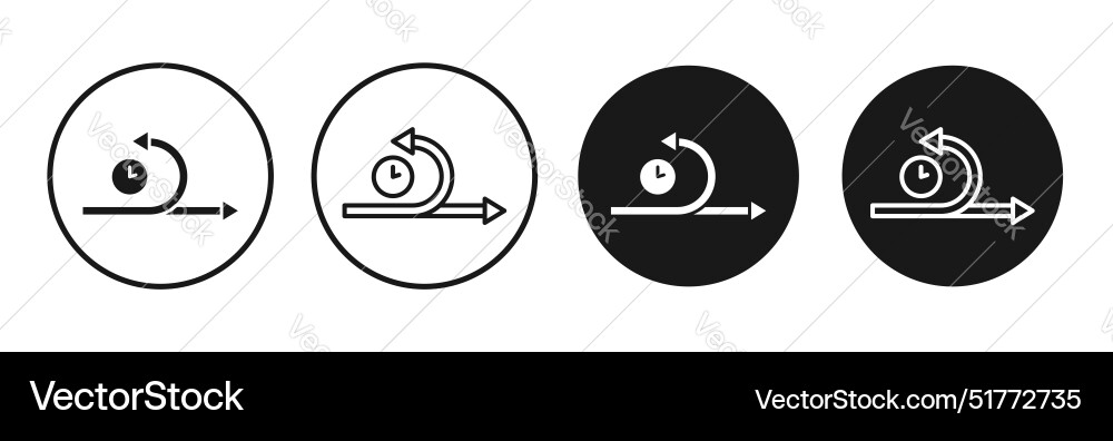 Agile icon set black filled and outlined style Agile icon set black filled and outlined style vector image