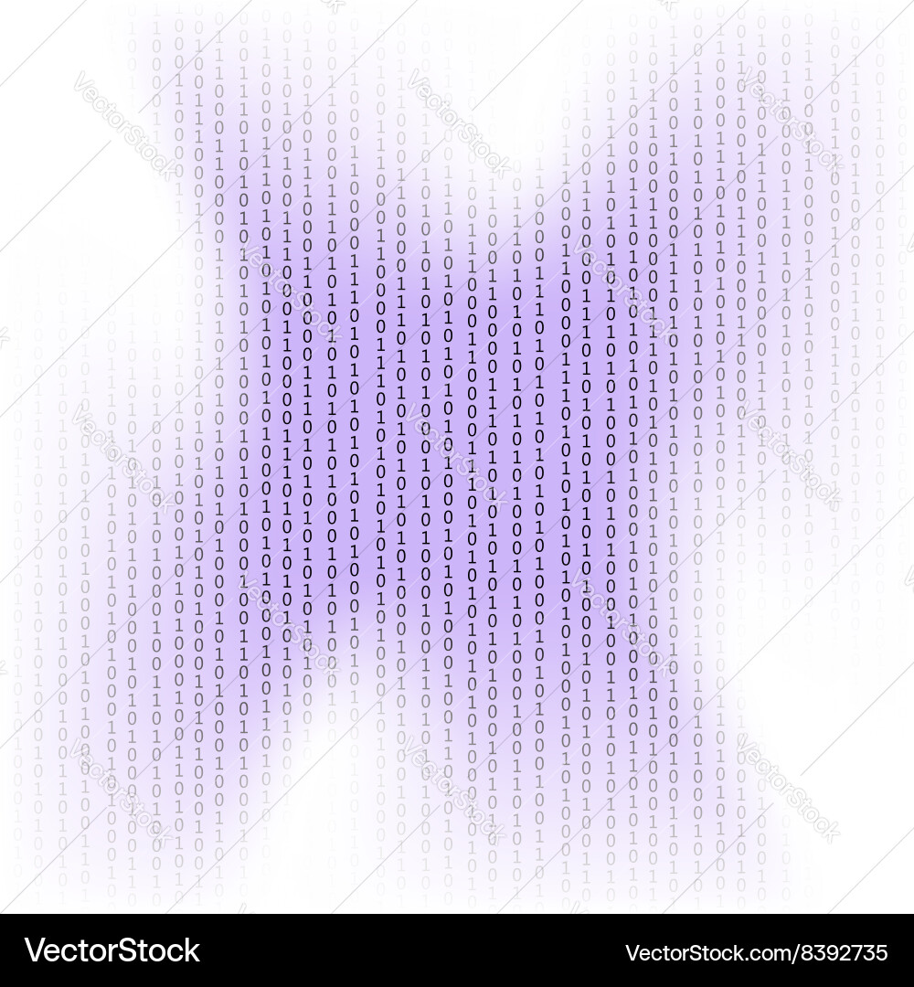 Binary code background concept vector image