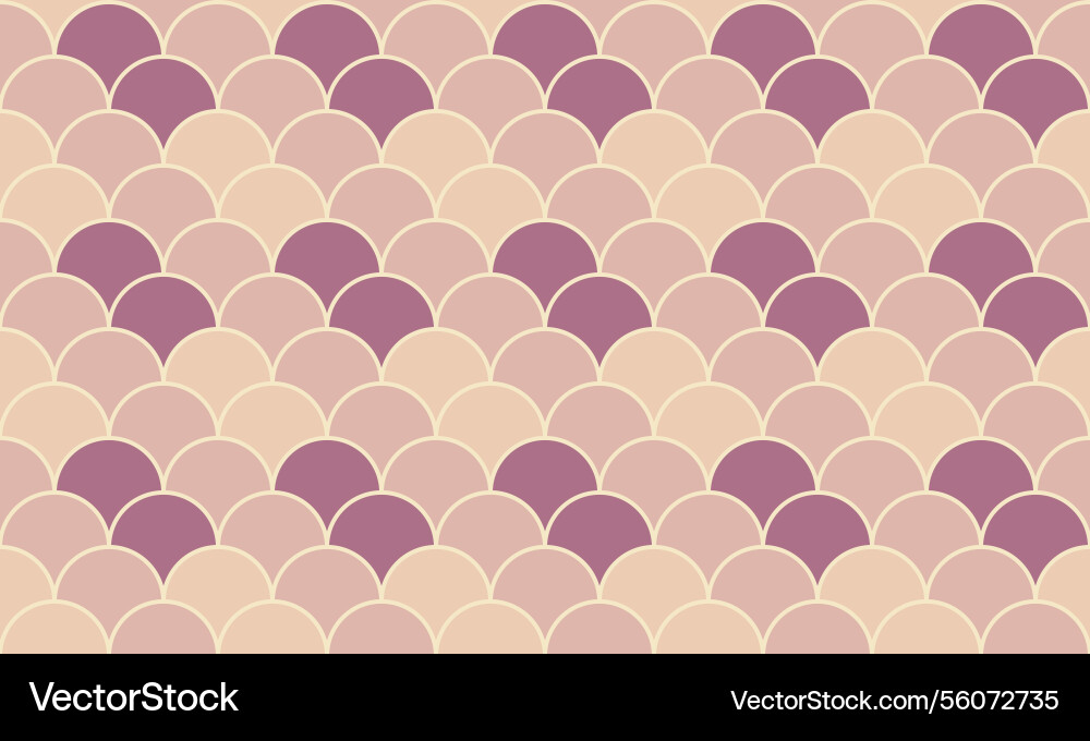 Elegant seamless pattern featuring overlapping Vector Image