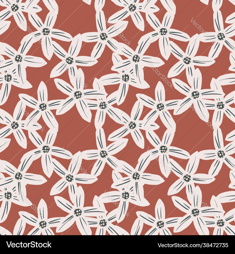 Herbal seamless pattern with botanic random grey Herbal seamless pattern with botanic random grey vector image