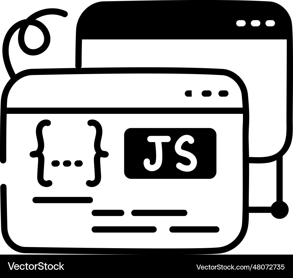 Js coding Vector Image